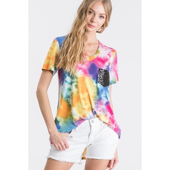 Heimish Usa - V Neck Strappy Tee main image 0